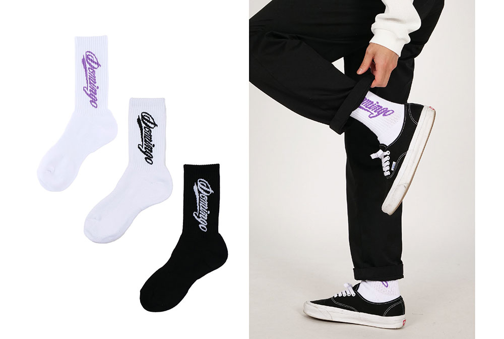 DOMINGO SIDE LOGO SOX スタイリングスナップ