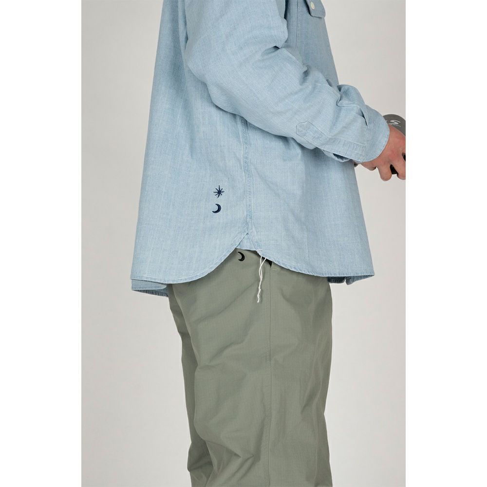 COFFEE&MUSIC CHAMBRAY SHIRT | LUZeSOMBRA ONLINE STORE